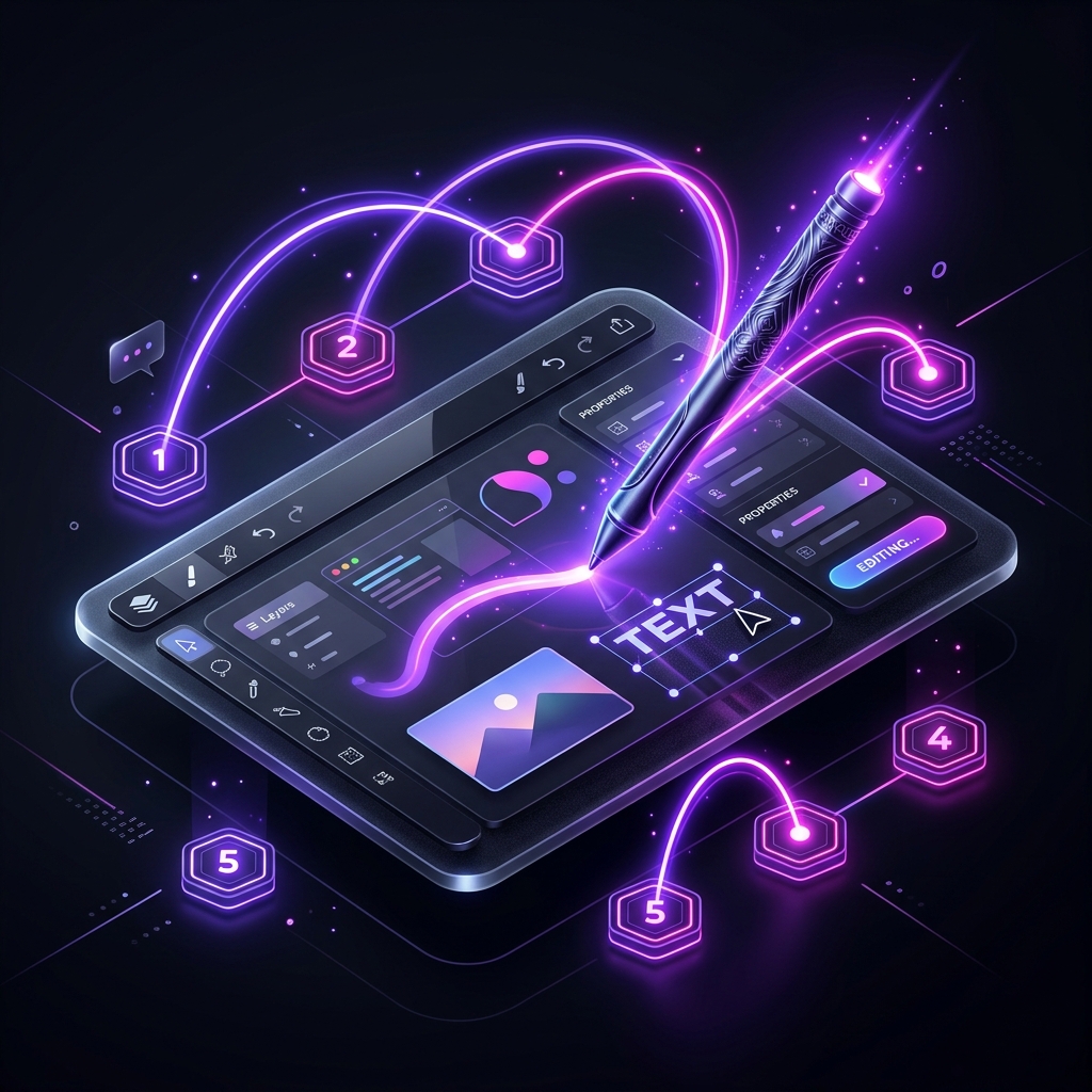 5-Step AI Wizard Illustration